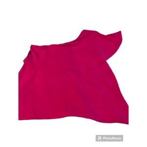 Jodifil Women's Fuschia One Shoulder Blouse -L